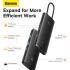 Baseus 6 in 1 Lite / Air Joy Type-C HUB Docking Station (Type-C to HDMI+USB3.0*2+Type-C Data + SD/TF) - Black